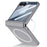 GKK For Samsung Galaxy Z Flip7 5G Magnetic Case Hinge Protection PC Phone Cover with HD Rear Screen Protector - Silver - 7