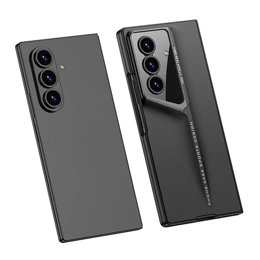 GKK For Samsung Galaxy Z Fold7 5G Case PC Ultra Slim Phone Cover with Tempered Glass Film  - Black - 2