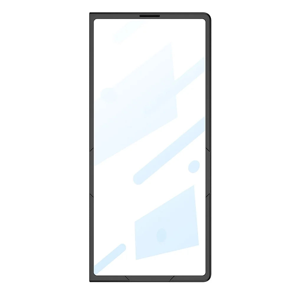GKK For Samsung Galaxy Z Fold7 5G Case PC Ultra Slim Phone Cover with Tempered Glass Film  - Black - 3