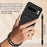 For Google Pixel 8 Pro Liquid Silicone Case  Phone Back Cover with Card Holder and Short Strap - Black - 3