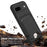For Google Pixel 8a Liquid Silicone Case  Phone Back Cover with Card Holder and Short Strap - Black - 5