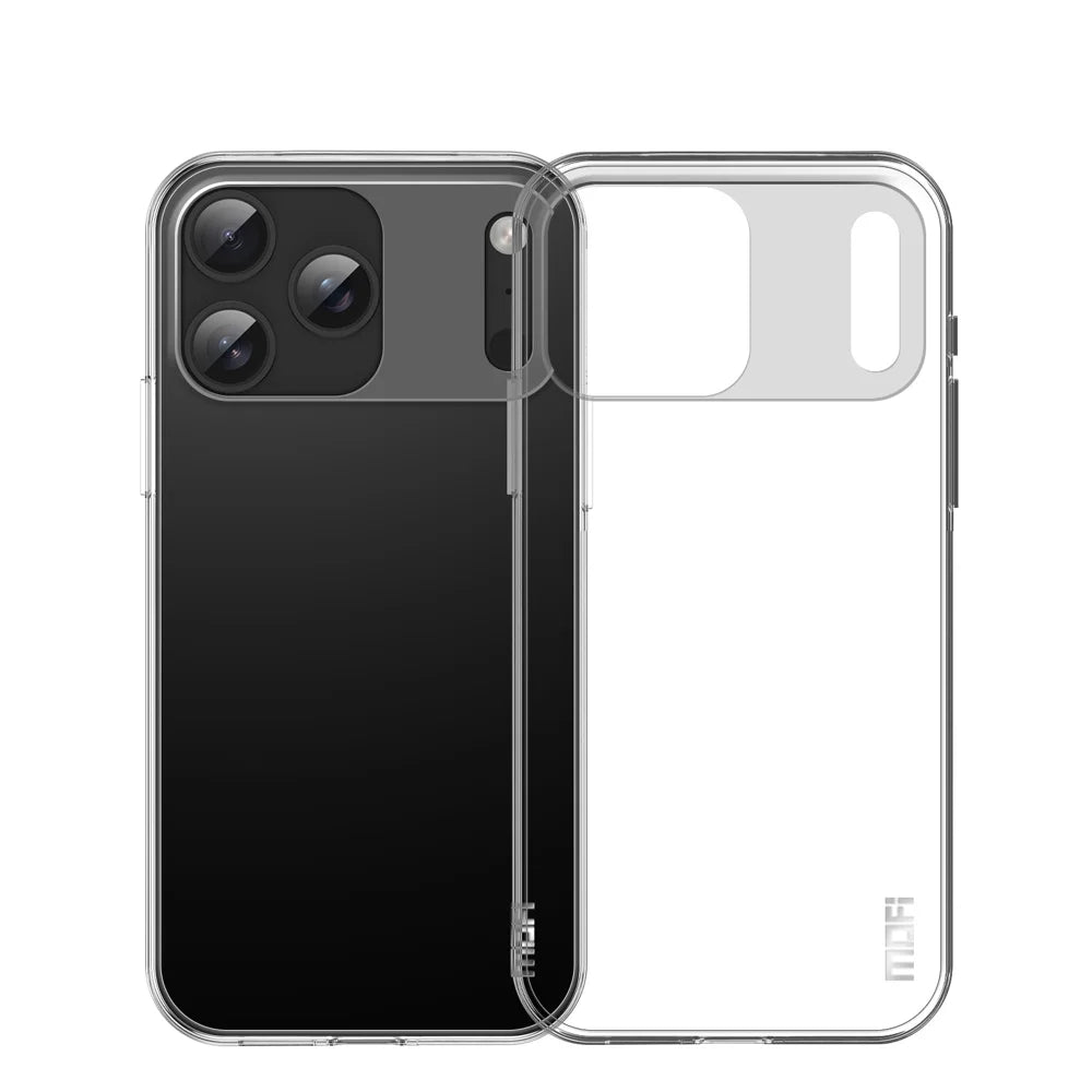 MOFI For iPhone 17 Pro Max Clear Phone Case  Ultra-Thin TPU Phone Back Cover - Transparent - 1