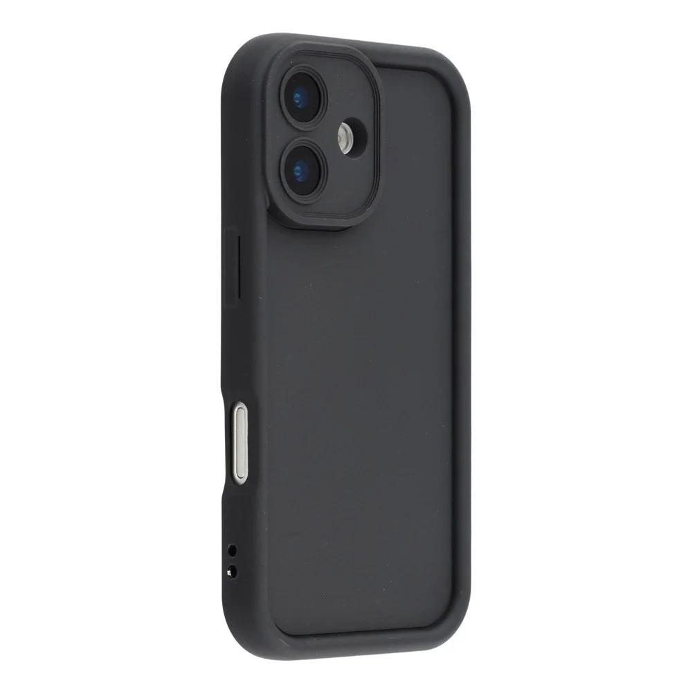 For iPhone 17 Case Grooved Design TPU Anti Slip Phone Cover - Black - 1