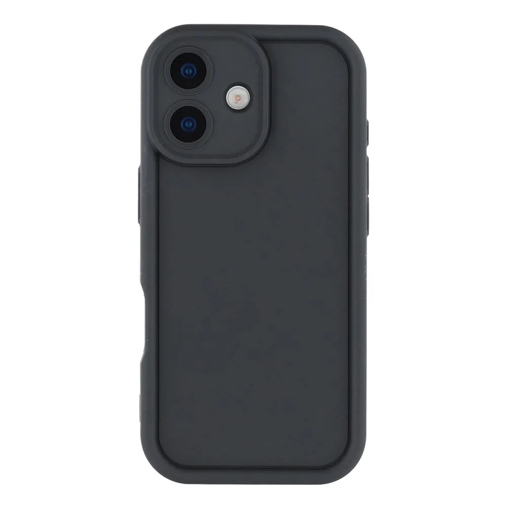 For iPhone 17 Case Grooved Design TPU Anti Slip Phone Cover - Black - 3
