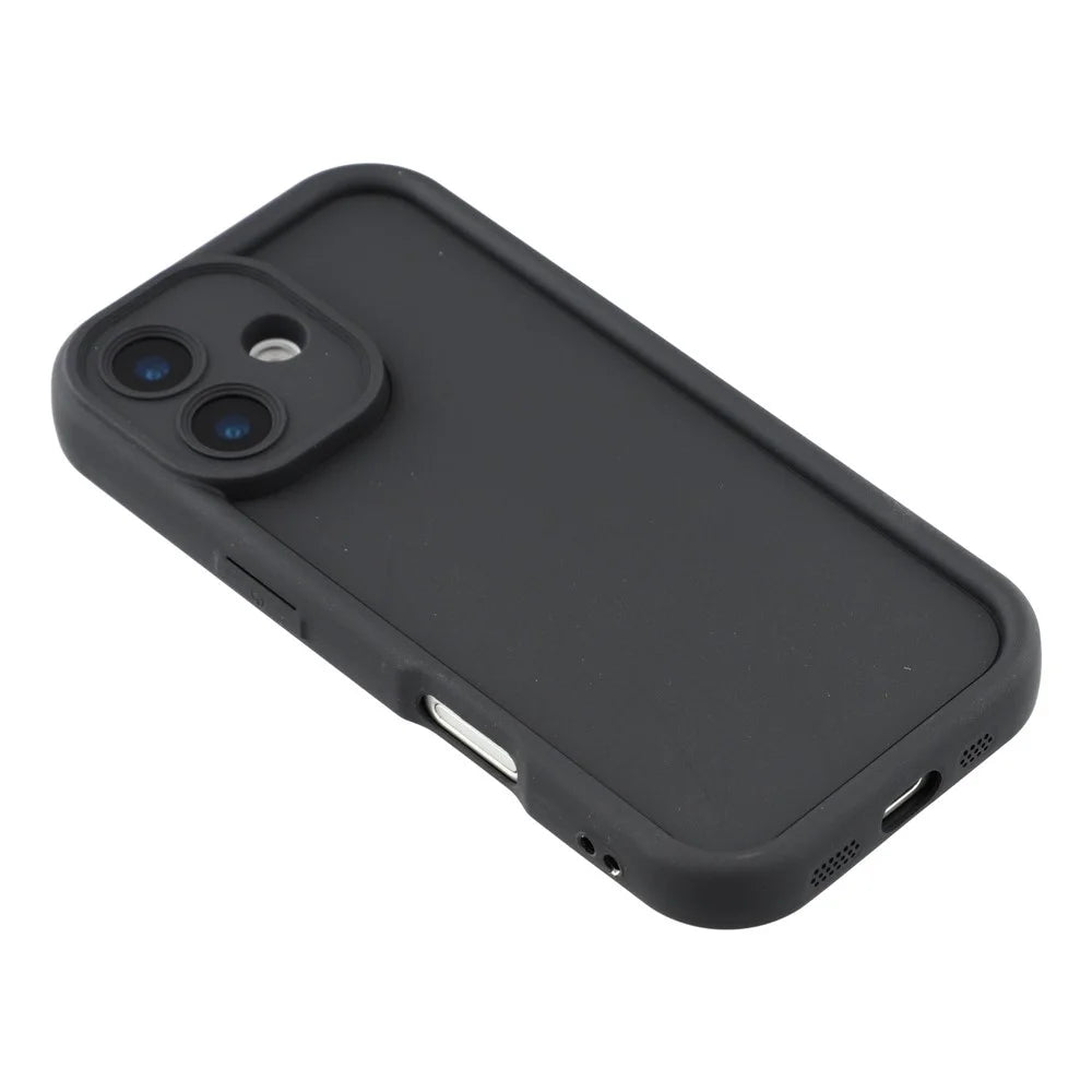 For iPhone 17 Case Grooved Design TPU Anti Slip Phone Cover - Black - 4