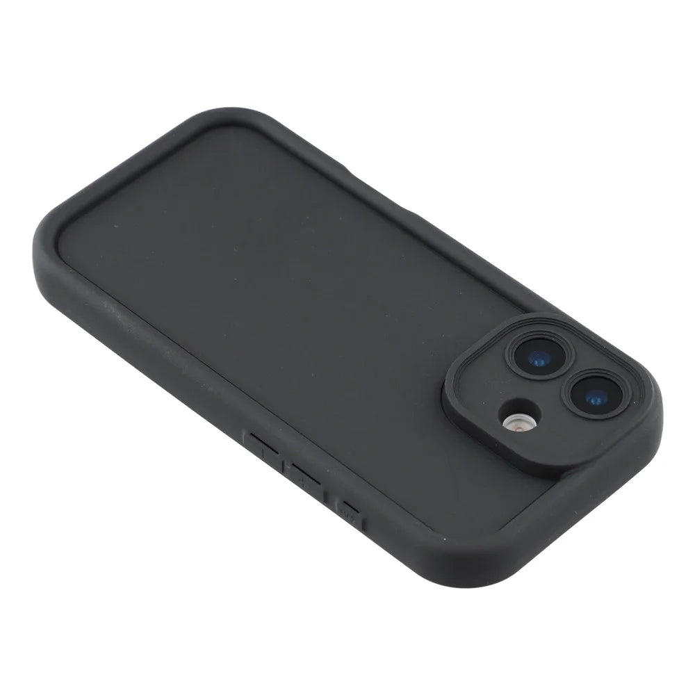 For iPhone 17 Case Grooved Design TPU Anti Slip Phone Cover - Black - 5