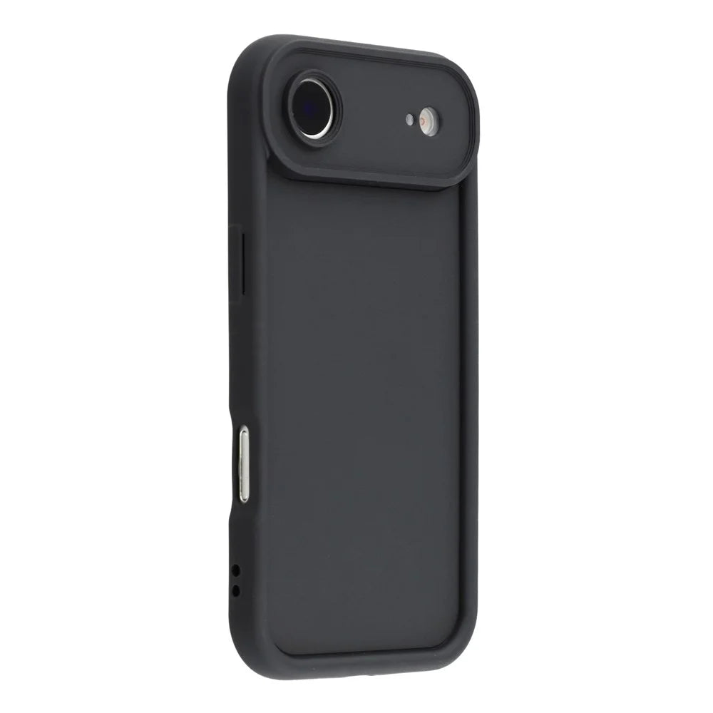 For iPhone Air Case Grooved Design TPU Anti Slip Phone Cover - Black - 1