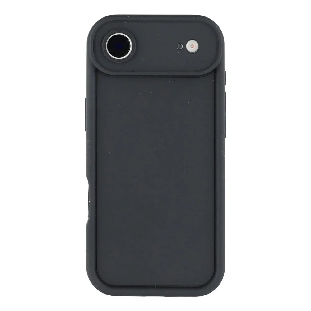 For iPhone Air Case Grooved Design TPU Anti Slip Phone Cover - Black - 3