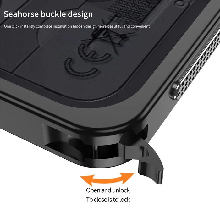 For Nothing Phone (3) 5G Bumper Cases Metal Frame Heat Dissipation Cover with Lens Protector - Black - 5