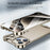 For iPhone 17 Pro Max Bumper Case Metal Frameless Shockproof Cover with Camera Lens Protector - Black - 3