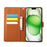 For iPhone 18 Pro / 17 Pro Case Rose Flower PU Leather Wallet Phone Cover with 3 Card Slots / Wrist Strap - Brown - 4