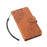 For iPhone 17 Case Rose Flower PU Leather Wallet Phone Cover with 3 Card Slots / Wrist Strap - Brown - 5