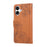 For iPhone 17 Case Rose Flower PU Leather Wallet Phone Cover with 3 Card Slots / Wrist Strap - Brown - 7
