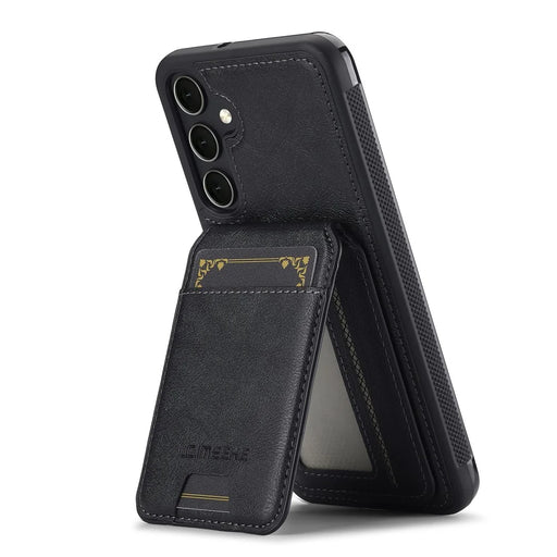 LC.IMEEKE L3 For Samsung	Galaxy A17 5G / A17 4G Magnetic Case Detachable Card Holder Leather TPU Mobile Cover - Black - 2