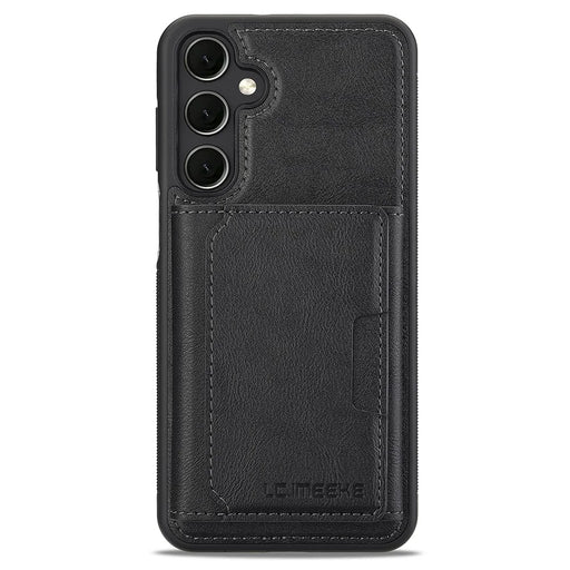 LC.IMEEKE L5 For Samsung	Galaxy A17 5G / A17 4G Magnetic Phone Case Leather Back Cover with Detachable Card Holder - Black - 2