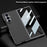 GKK For Samsung Galaxy Z Fold7 5G Case Electroplating PC + PU Leather Phone Cover with Screen Film - Carbon Fiber Texture - 2