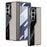 GKK For Samsung Galaxy Z Fold7 5G Case Electroplating PU + PC + Tempered Glass Phone Cover - Titanium Grey - 1