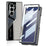 GKK For Samsung Galaxy Z Fold7 5G Case Electroplating PU + PC + Tempered Glass Phone Cover - Titanium Grey - 2