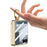 GKK For Samsung Galaxy Z Flip7 5G Case Ring Kickstand PU Leather + PC Phone Cover with Small Screen Film / Shoulder Strap - Coffee - 4
