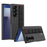GKK For Samsung Galaxy Z Fold7 5G Case Wristband Large Lens Hole PC Phone Cover with Front Screen Film - Carbon Fiber Texture - 1