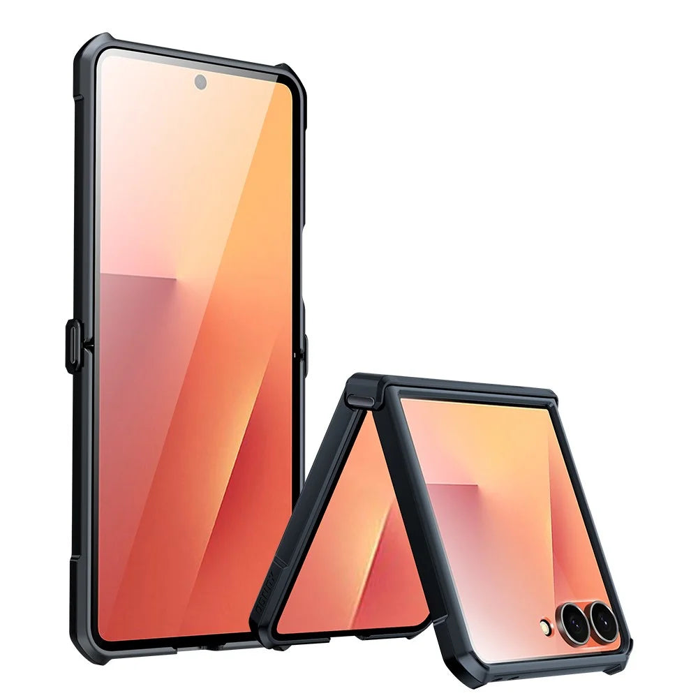 XUNDD For Samsung Galaxy Z Flip7 5G Case TPU + Acrylic Phone Cover with Small Screen Protector - 1