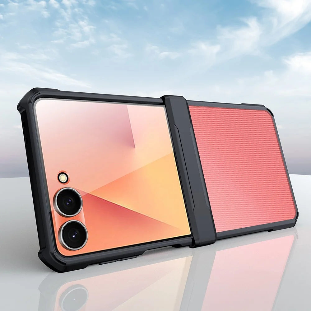 XUNDD For Samsung Galaxy Z Flip7 5G Case TPU + Acrylic Phone Cover with Small Screen Protector - 3
