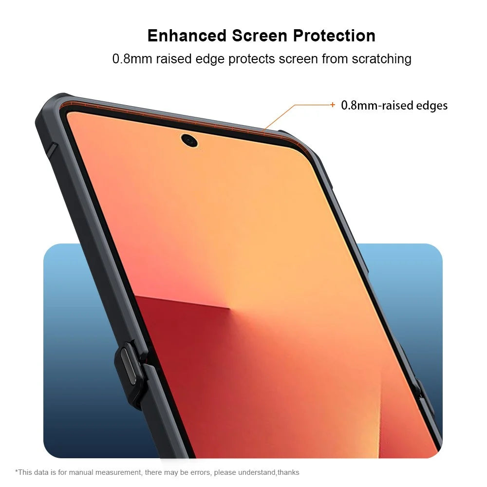 XUNDD For Samsung Galaxy Z Flip7 5G Case TPU + Acrylic Phone Cover with Small Screen Protector - 7