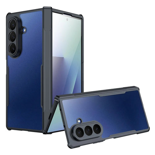 XUNDD For Samsung Galaxy Z Fold7 5G Case TPU + Acrylic Phone Cover with Front Screen Protector - 1