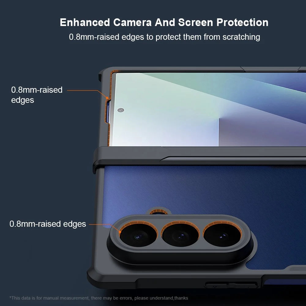 XUNDD For Samsung Galaxy Z Fold7 5G Case TPU + Acrylic Phone Cover with Front Screen Protector - 3