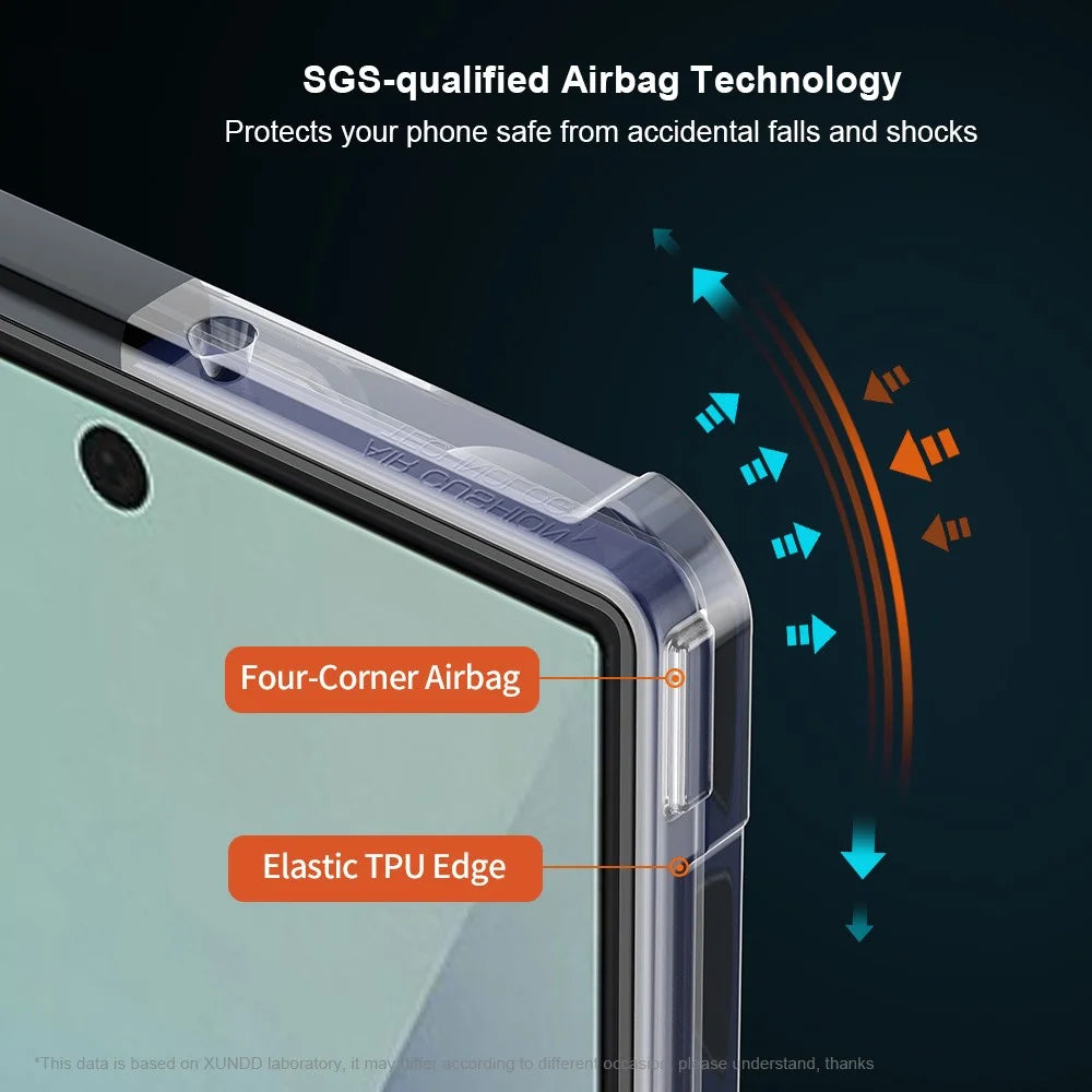 XUNDD For Samsung Galaxy Z Fold7 5G Case TPU + Acrylic Phone Cover with Front Screen Protector - 4