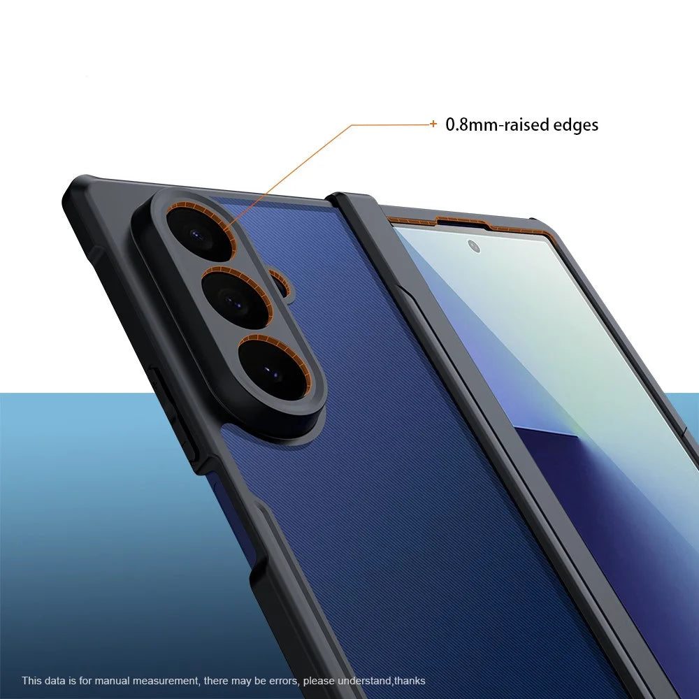 XUNDD For Samsung Galaxy Z Fold7 5G Case TPU + Acrylic Phone Cover with Front Screen Protector - 6