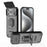 For iPhone 18 Pro Max / 17 Pro Max Case PC + TPU Kickstand Phone Protector with Lens Cover - Black - 1