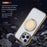 For iPhone 15 Magnetic Case Acrylic TPU Phone Back Cover with Kickstand - Desert Gold - 2