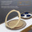 For iPhone 15 Magnetic Case Acrylic TPU Phone Back Cover with Kickstand - Desert Gold - 3
