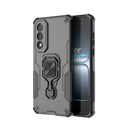 WANLONFENG For OnePlus Ace 5 Ultra 5G / OnePlus Nord 5 5G Phone Case  PC TPU Back Cover Kickstand with Tempered Glass - Black - 2