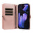 YIKATU For Google Pixel 9a Case  YK-008 Zipper Wallet Leather Phone Cover with Shoulder Strap - Rose Gold - 3