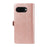 YIKATU For Google Pixel 9a Case  YK-008 Zipper Wallet Leather Phone Cover with Shoulder Strap - Rose Gold - 7