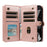 YIKATU For Google Pixel 10 Pro / Google Pixel 9 / Google Pixel 9 Pro / Google Pixel 10 Case  YK-008 Zipper Wallet Leather Phone Cover with Shoulder Strap - Rose Gold - 3