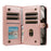 YIKATU For Google Pixel 8 Case  YK-008 Zipper Wallet Leather Phone Cover with Shoulder Strap - Rose Gold - 2