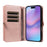 YIKATU For iPhone 17 Case  YK-008 Zipper Wallet Leather Phone Cover with Shoulder Strap - Rose Gold - 2