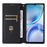 For ZTE Blade A36 / nubia A36 Case Wallet Rhombus Imprinted Leather Phone Cover - Silver - 2