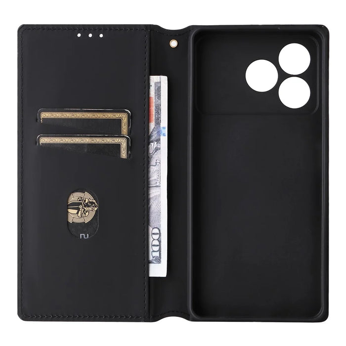 For ZTE Blade A36 / nubia A36 Case Wallet Rhombus Imprinted Leather Phone Cover - Silver - 5