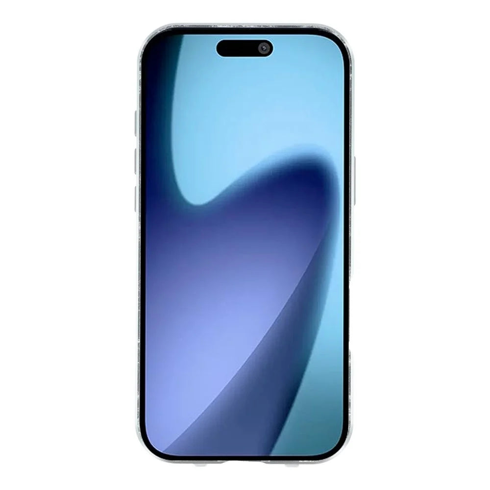 For iPhone Air Full Body Case Magnetic Tempered Glass Double-Sided Phone Case - Silver - 3