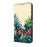 For Samsung Galaxy S25 Wallet Case Pattern Printing PU Leather Flip Stand Phone Cover - Leaves - 5