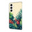 For Samsung Galaxy S25 Wallet Case Pattern Printing PU Leather Flip Stand Phone Cover - Leaves - 6