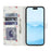 For iPhone 16 Wallet Case Rhombic Floral Design Leather Flip Phone Cover with Strap - A1 - 2