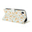 For iPhone 17e / 16e Wallet Case Rhombic Floral Design Leather Flip Phone Cover with Strap - A3 - 3