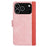 For iPhone 18 Pro Max / 17 Pro Max Wallet Case Leather Phone Cover Splicing Color - Pink - 7