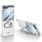 GKK For Samsung Galaxy Z Flip7 5G Case Oval Kickstand Hard PC Phone Back Cover with Small Film - Silver - 1