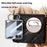 GKK For Samsung Galaxy Z Flip7 5G Case Oval Kickstand Hard PC Phone Back Cover with Small Film - Silver - 4